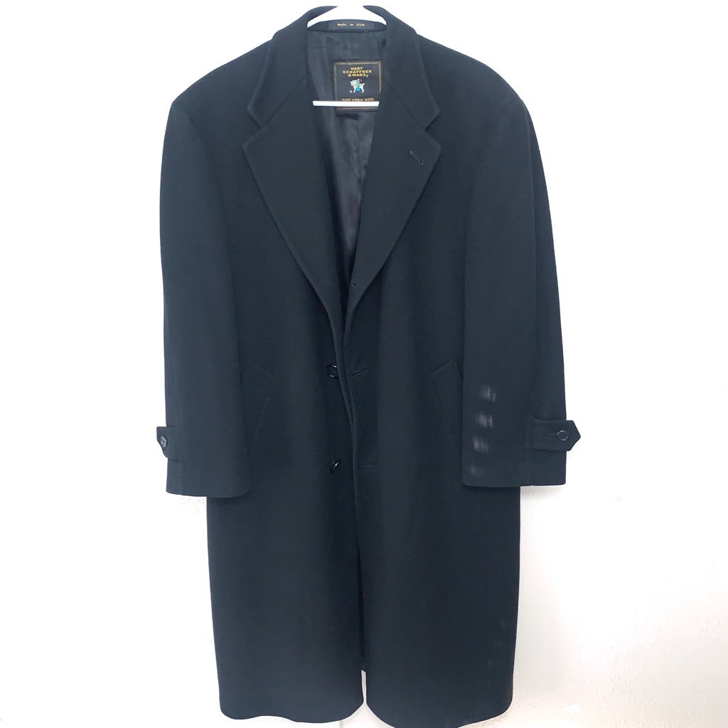 Eeuc Rare Hart Schaffer & Marx Virgin Wool Coat